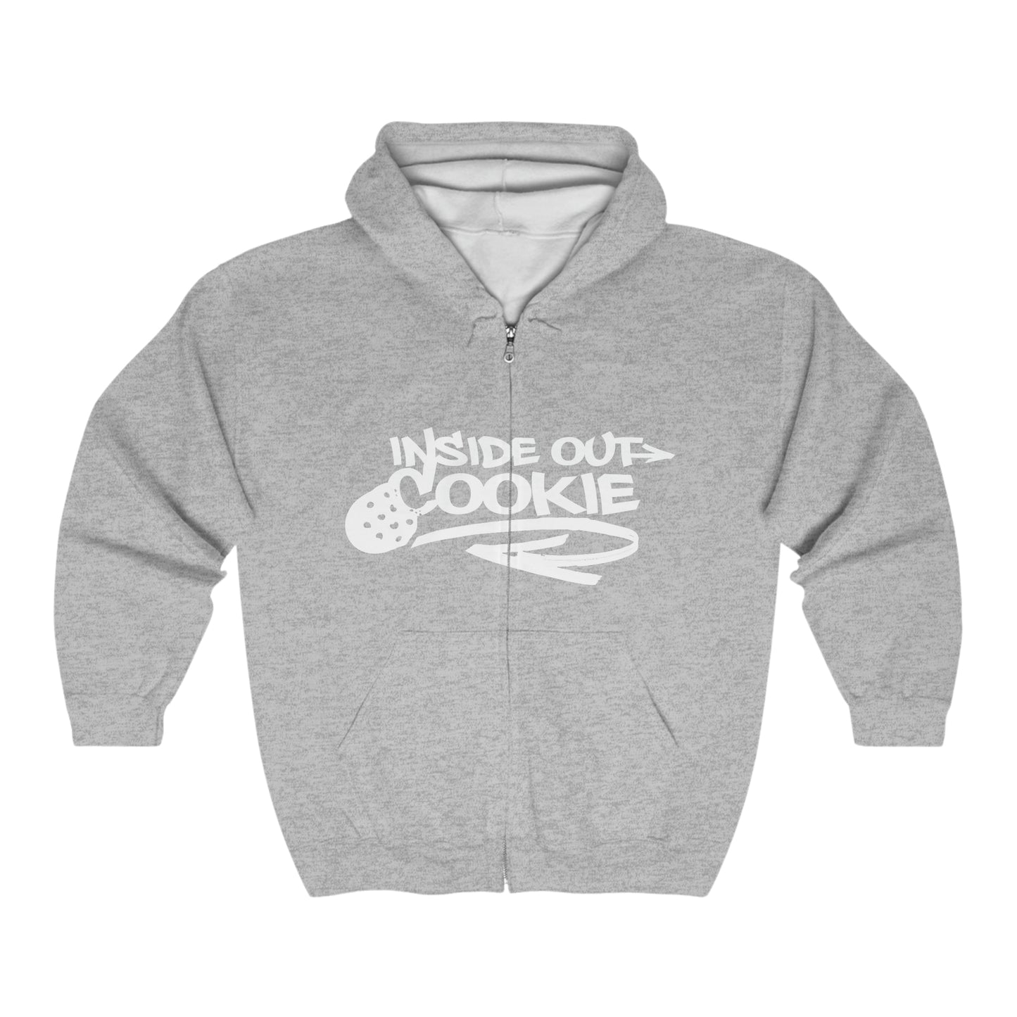 "Inside Out Cookie" Heavy Blend™ Full Zip Hooddie