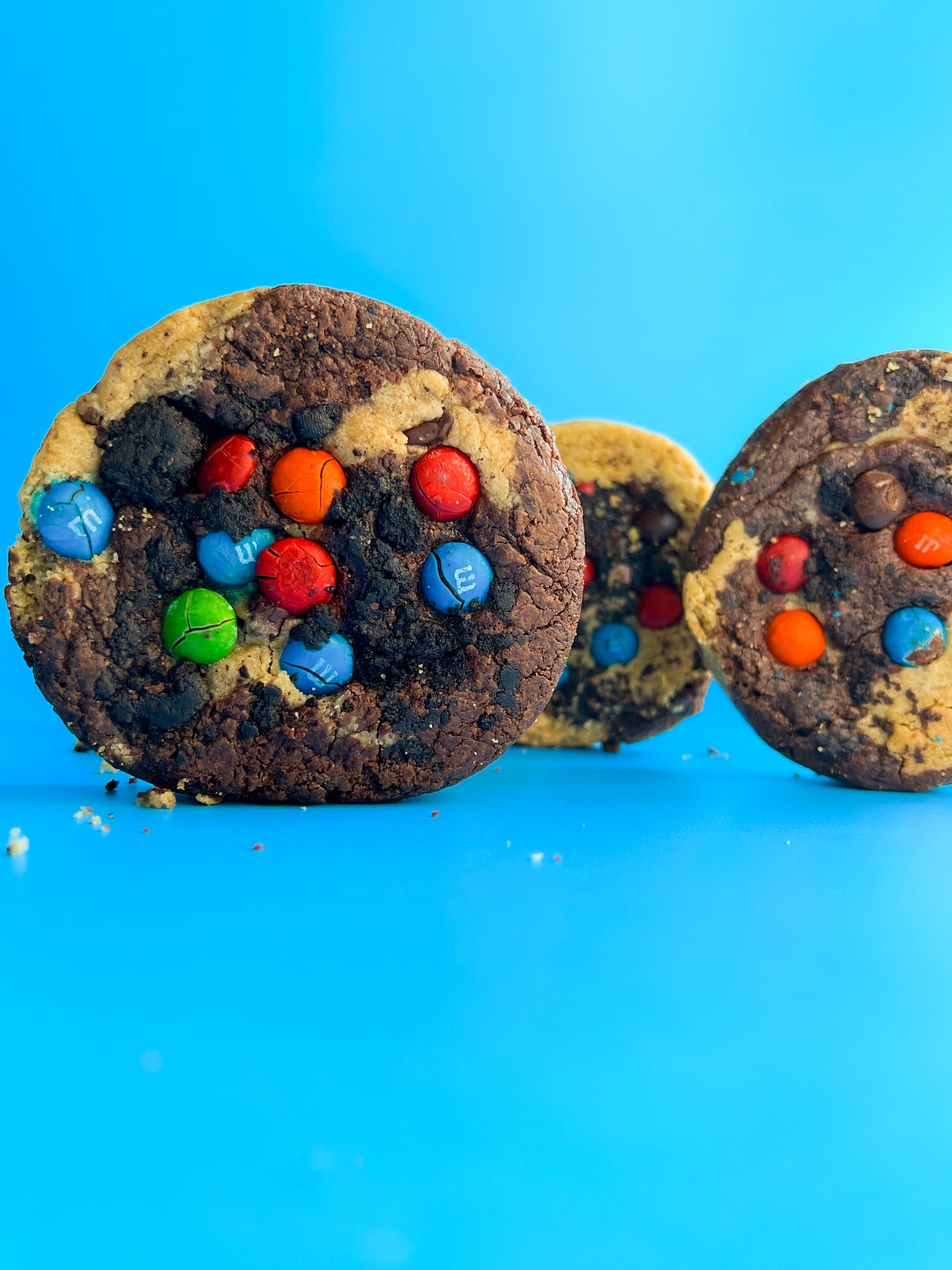 Inside Out Cookie brookie monster stuffed cookie