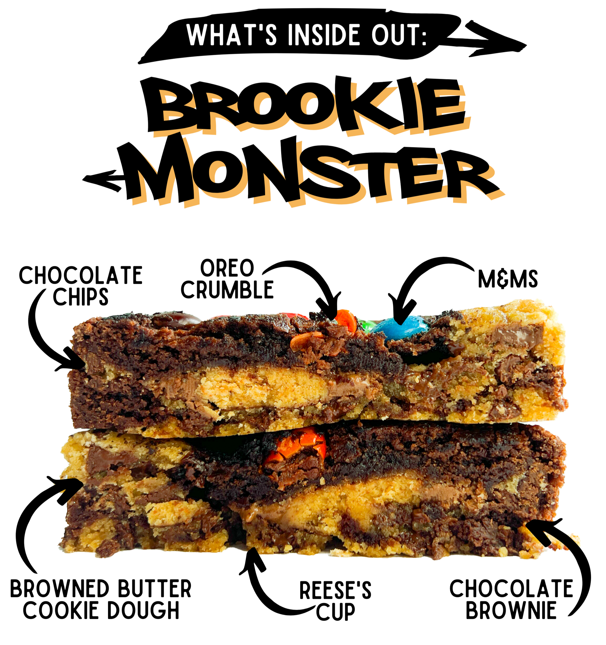 Inside Out Cookie whats inside the brookie monster stuffed cookie