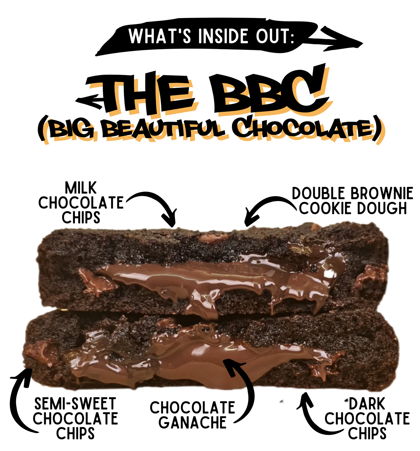 Inside Out Cookie whats inside the big beautiful chocolate stuffed cookie