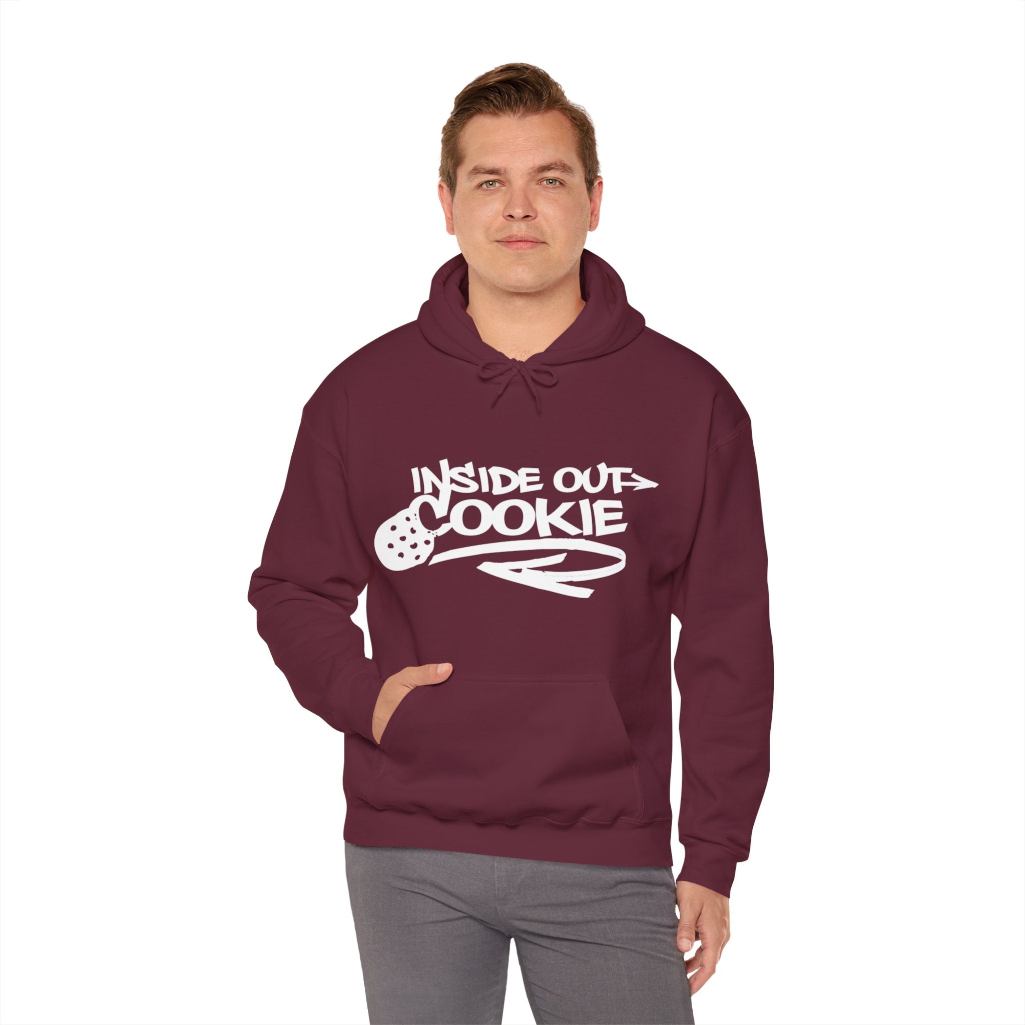 Burgundy hot sale cookies hoodie