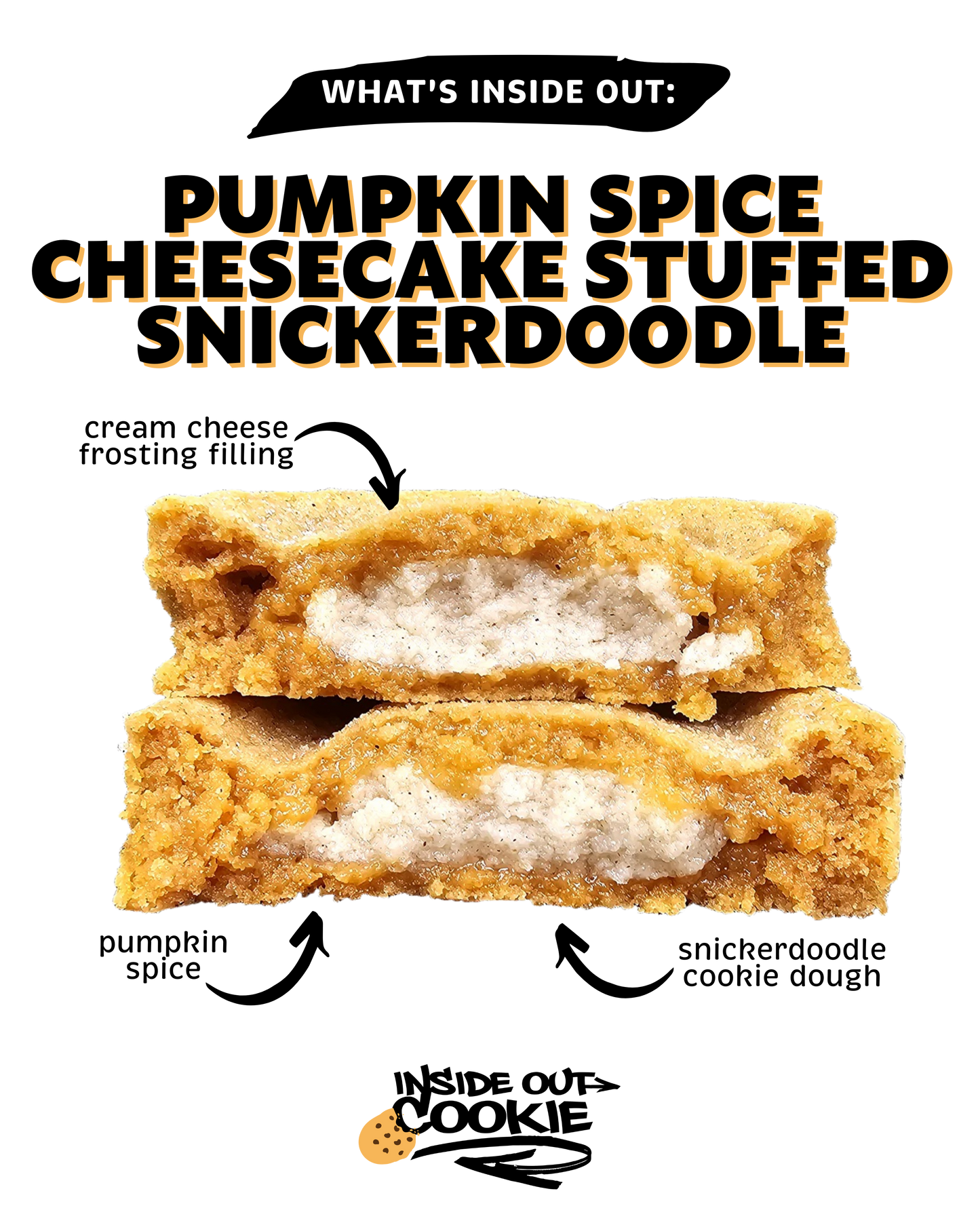 Pumpkin Spice Cheesecake Stuffed Snickerdoodle