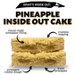 Pineapple upside down cake stuffed cookie