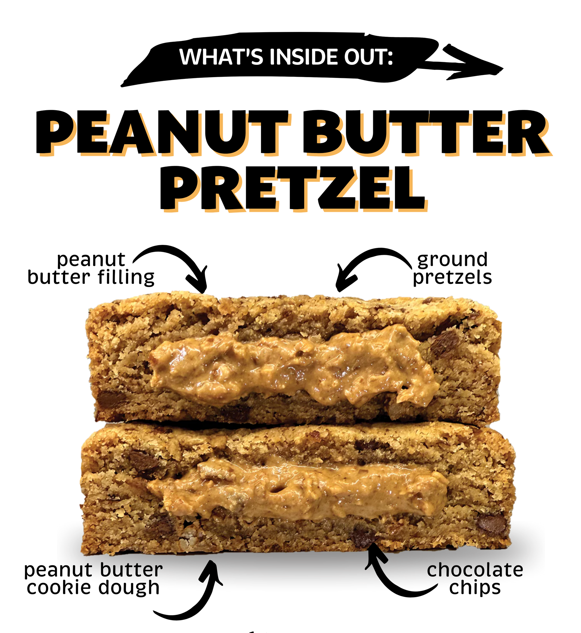 peanut butter pretzel stuffed cookies