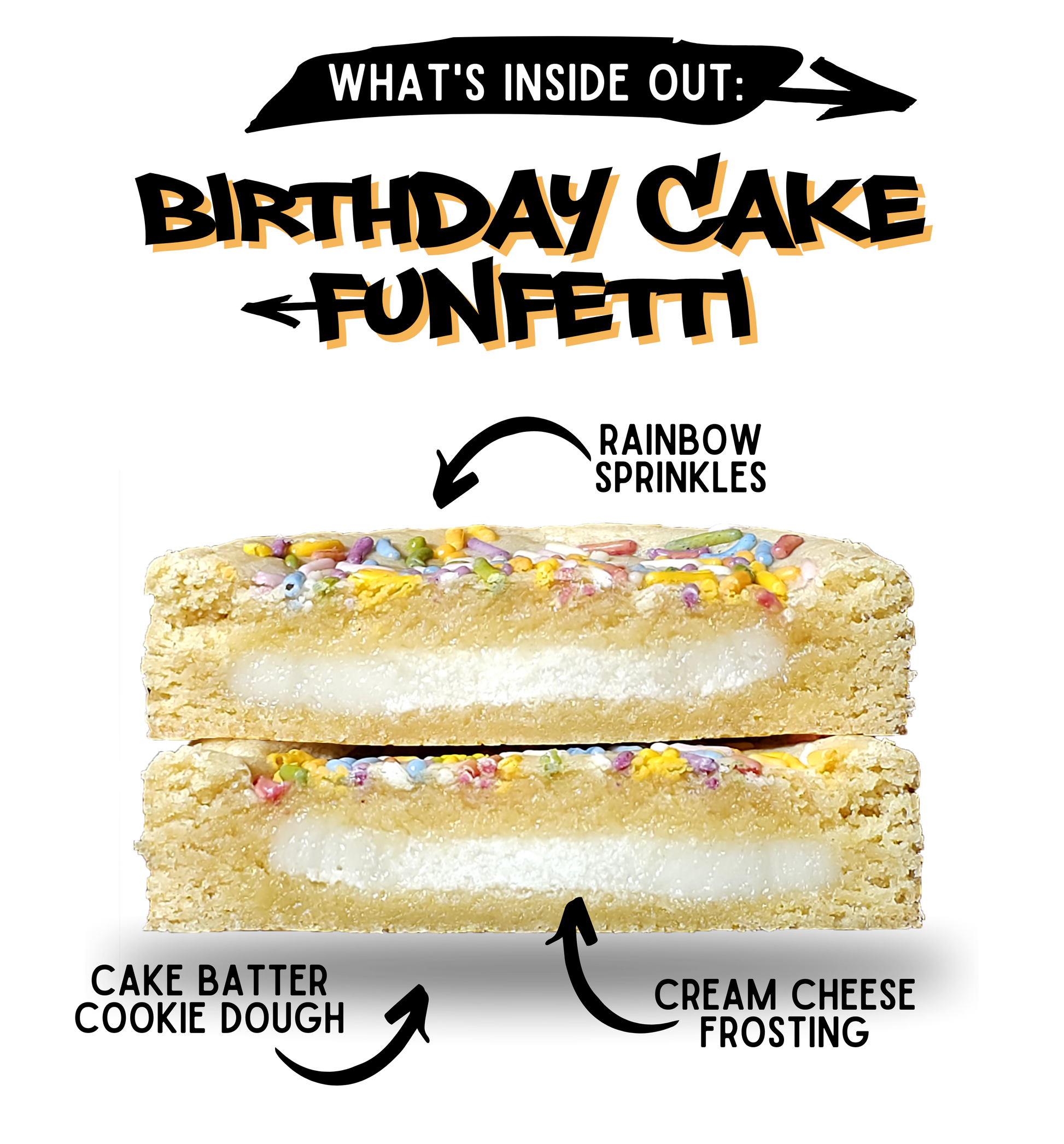 whats inside birthday cake funfetti stuffed cookie