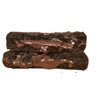 Inside Out Cookie chocolate stuffed chocolate brownie cookies