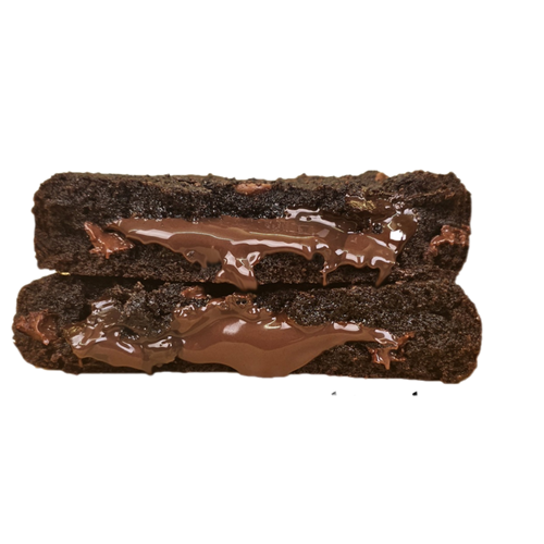 Inside Out Cookie chocolate stuffed chocolate brownie cookies