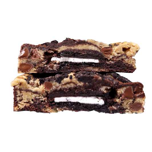 Inside Out Cookie oreo stuffed brookie cookie