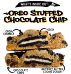 Inside Out Cookie oreo stuffed chocolate chip cookies
