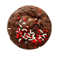 inside out cookie peppermint stuffed brownie cookie with sprinkles