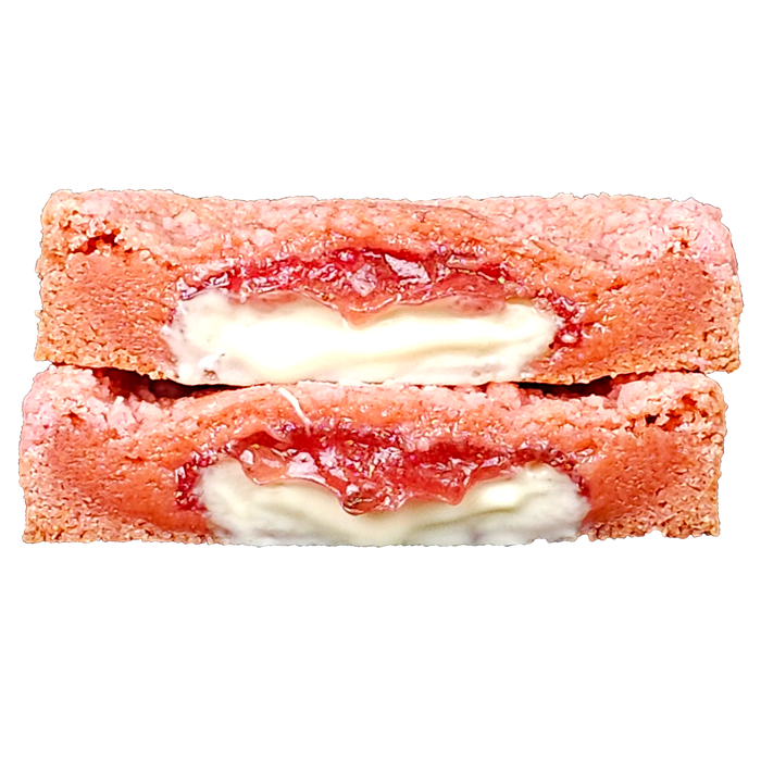 Strawberry cheesecake stuffed cookie