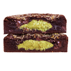Inside Out Cookie Dubai chocolate pistachio stuffed brownie cookies